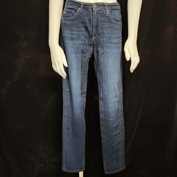 AG Adriano Goldschmied The Prima Blue Mid-Rise Cigarette Jeans (26) - Picture 4 of 8